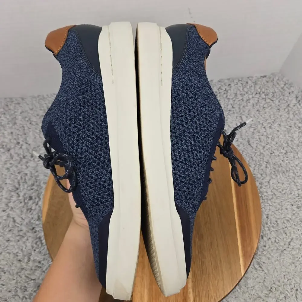 Cole Haan Mens 11.5M GrandPro Stitchlite Navy Blue Knit Casual Lace Up Sneaker